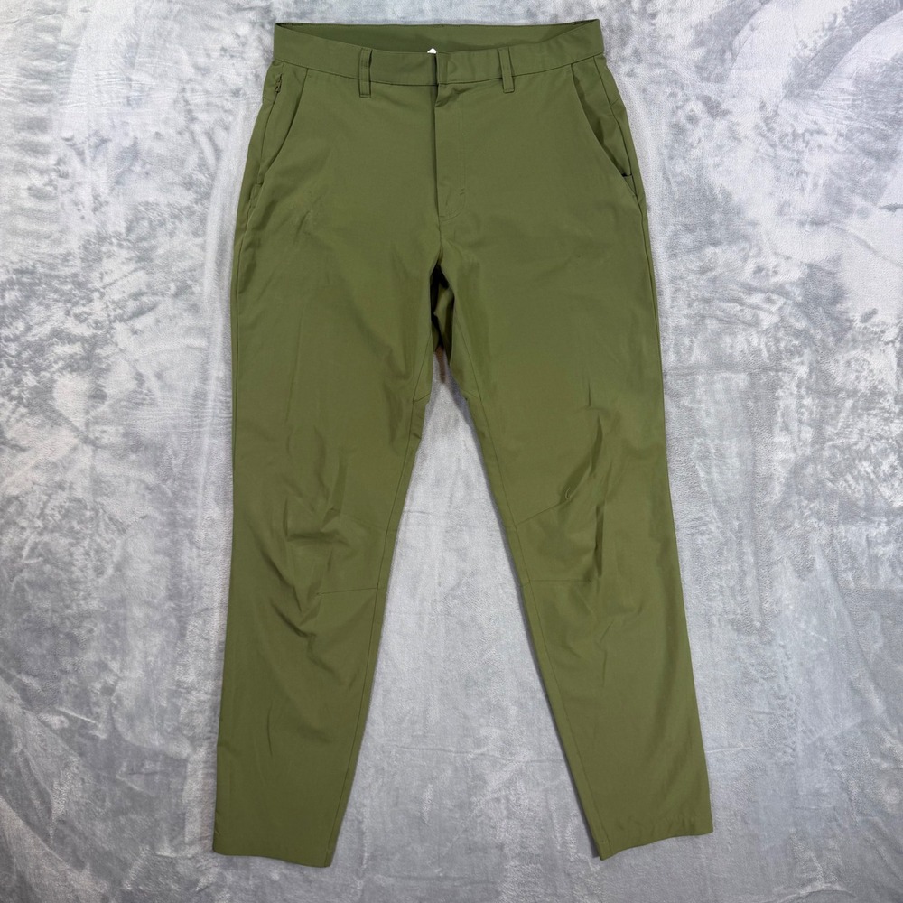 Fabletics Chino Pants Men's Size 32x34 Olive Green Slim Stretch Performance